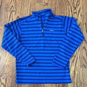 Patagonia Striped quarter Zip long sleeve top